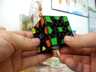 rubik's cube with transmission mechanism.