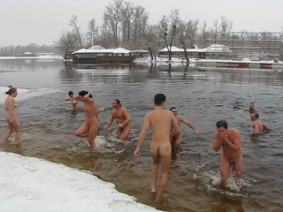 january 13))) hydropark, kyiv. only about 70 people)))