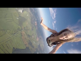 skydiving from a hot air balloon