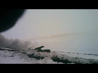 volley of the hurricane division of the armed forces of ukraine mlrs 9p140 "hurricane"