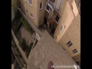 insane roof jump