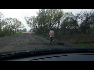 chervonograd. the cyclist is going faster than me. vv