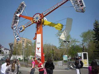 attraction in the central park of krasnoyarsk