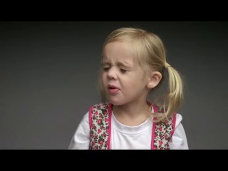 funny video first taste, in which teen are given to try unfamiliar foods: lemon, orange, yogurt.